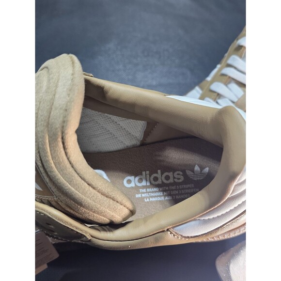 New Adidas SAMBA XLG Men\'s Size 10.5 Cardboard Brown White Gum Shoes JR0926
